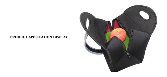 Unisex Insulate Neoprene Lunch Bag  / Neoprene Food Bag Zipper Bento Bag