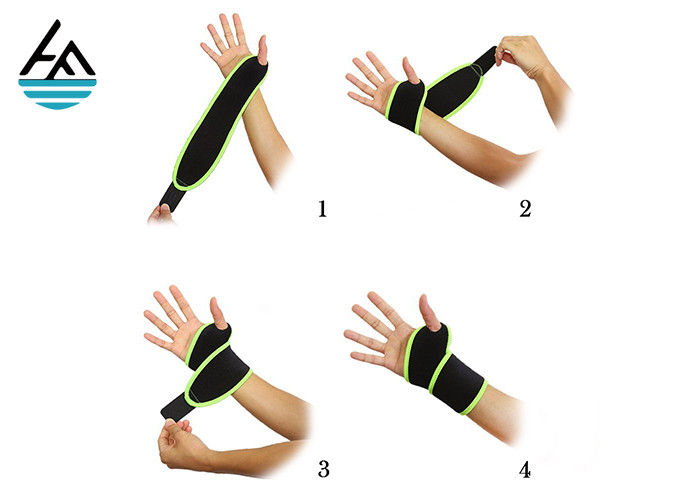 3mm Lifting Wrist Wraps Thumb Loop ,  Palm Gym Equipment Wrist Straps