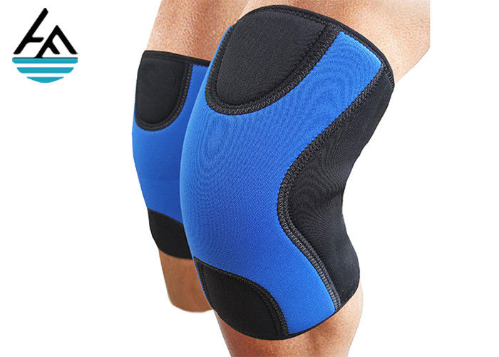 9mm Thickness Black Compression Neoprene Knee Sleeve Customized Size For Best Squats