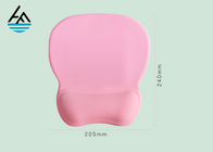 Distinctive Pink Computer Mouse Pad With Wrist Rest Support Light Weight For Office