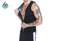 Classical Black Neoprene Slimming Suits / CrossFit Mens Waist Trainer Vest