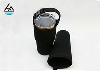 5mm Thickness Black Can Cooler Bag Custom Can Huggers  Polyester Cloth