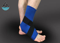 Waterproof Black Elastic Ankle Support With Steel Plate 100% Nylon Hook