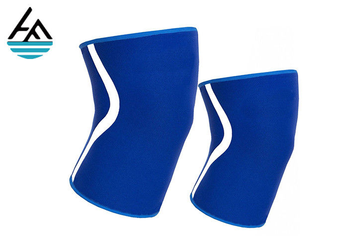 Elastic Neoprene Knee Sleeve , Eco - Friendly Weightlifting Knee Sleeves