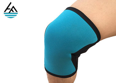 China Breathable Knee Therapy Support Sleeve , Blue Xxl Neoprene Knee Wrap factory