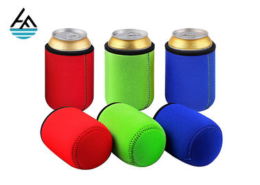 China Custom Foam Neoprene Can Holder / Mutispandex Personalized Beer Can Cooler factory
